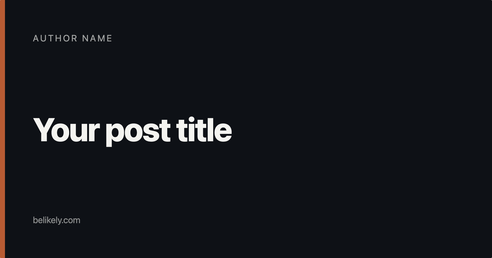 OG blog card preview rendered by Lerret — 1200×630, dark background with sienna accent bar, headline "What if a folder could be a canvas?"
